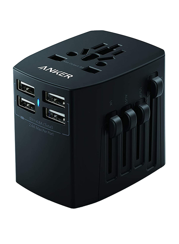 Anker Universal Travel Adaptor Charger, A2730H11, Black