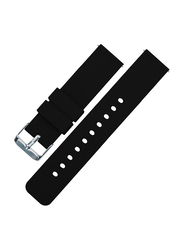 Max & Max WST001 Silicone Strap for Samsung Watch 20mm/22mm, Black