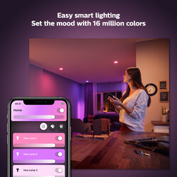 Philips Hue E27 A60 Ambiance Single Bulb, 9W, White and Colour