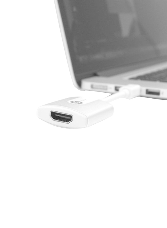 Adam Elements Adapter Mini Displayport to HDMI for Apple MacBook & MacBook Pro, AAPADM2SL M2, Silver