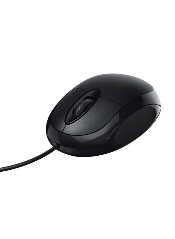 Hama MC-100 3-Button Cabled Optical Mouse, Black