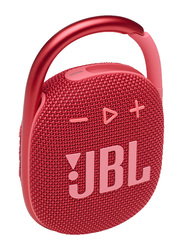 JBL Clip 4 IP67 Waterproof Portable Bluetooth Speaker, Red