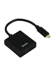 Hama HDMI Adapter, USB Type-C Male to HDMI for PC/Notebook/MacBook/Tablet PC, Black