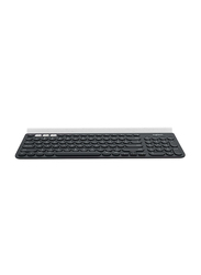 Logitech K780 Multi-Device Bluetooth English Keyboard, with Silent Typing, Black