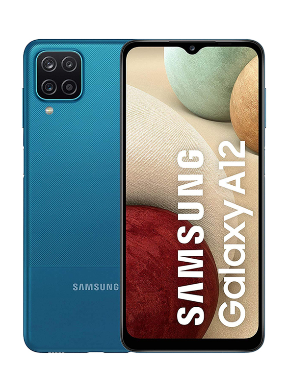 Samsung Galaxy A12 128GB Blue, 4GB RAM, 4G LTE, Dual SIM Smartphone