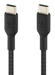 Belkin 1-Meter Boost Charge Braided USB Type-C Cable, Hi Speed USB Type-C Male to USB Type-C for USB Type-C Devices, Black