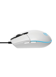 Logitech G203 Lightsync RGB Lighting Wired Optical Gaming Mouse, White