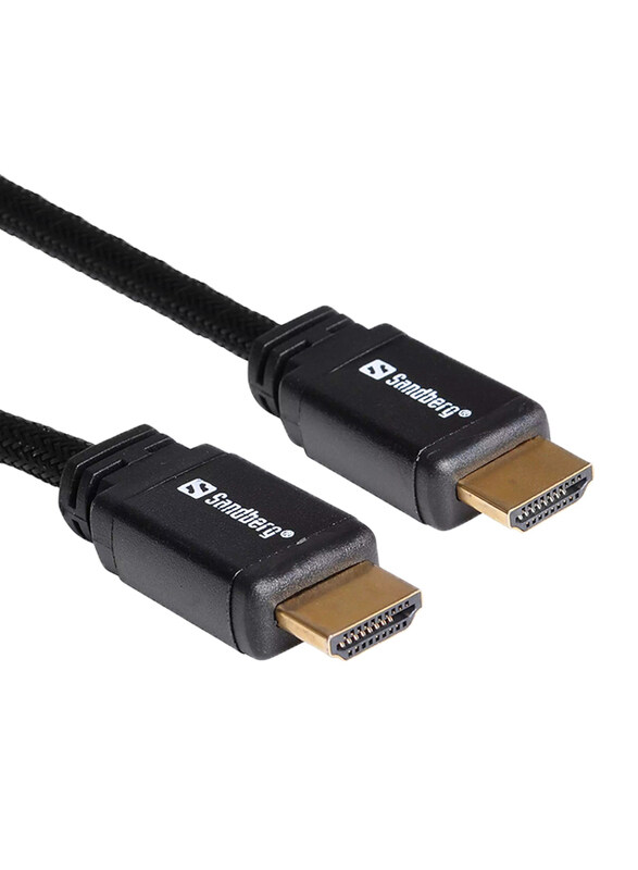 Sandberg 5-Meter 19M-19M HDMI 2.0 Cable, HDMI Male to HDMI for HDMI Devices, Black