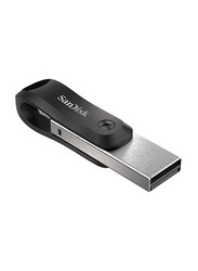 SanDisk 128GB iXpand USB Flash Drive, Silver/Black