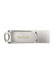 SanDisk 1TB Ultra Dual Drive Luxe USB Flash Drive, Silver