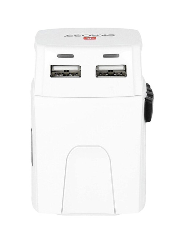 Skross 1302830 World Adapter, MUV Micro USB 2.4A, White