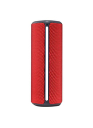 LG PH4R Splashproof Portable Bluetooth Speaker, Red