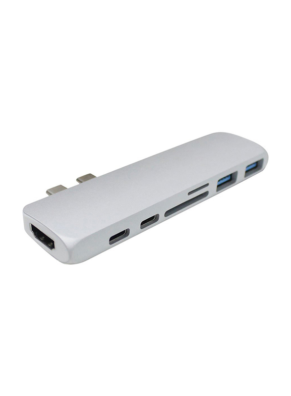 HyperDrive Pro 8-in-2 USB-C Hub for USB-C for Apple MacBook Pro/Air, Silver