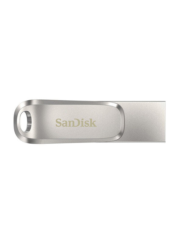 SanDisk 512GB Ultra Dual Drive Luxe USB Flash Drive, Silver