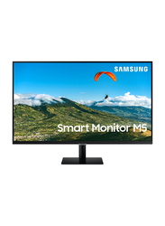 Samsung 32-inch AM500 LED Smart Monitor with Mobile Connectivity, LS32AM500NMXUE, Black