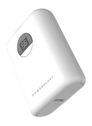 Powerology 10000mAh Quick Charging Power Bank with Power Delivery, 18W, PPBCHA04-WH, White