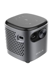 Merlin 631940 Cube Mini HD Projector, 100-Ansi Lumens, Grey