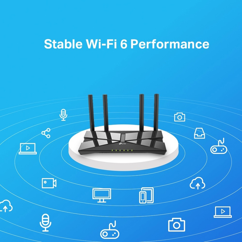 TP-Link Archer AX10 Dual Band Gigabit Wi-Fi 6 Router, AX1500, Black