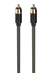 Austere 2-Meter V Series Audio Interconnect RCA Cable, RCA Male to RCA for Speaker, Black