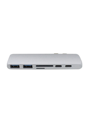 HyperDrive Pro 8-in-2 USB-C Hub for USB-C for Apple MacBook Pro/Air, Silver