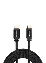 Sandberg 5-Meter 19M-19M HDMI 2.0 Cable, HDMI Male to HDMI for HDMI Devices, Black