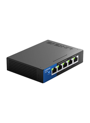 Linksys LGS105 Unmanaged 5-Port Gigabit Ethernet Switch, Black