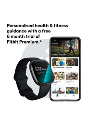 Fitbit Sense 40mm Smartwatch, GPS, Carbon / Graphite