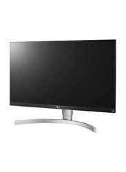 LG 27-inch Class 4K UHD IPS Diagonal LED Monitor with VESA Display HDR 400, LG-27UL650-W, White