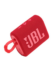 JBL Go 3 IP67 Waterproof Portable Bluetooth Speaker, Red