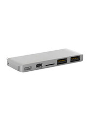 HyperDrive USB-C Hub with Mini DisplayPort, Silver