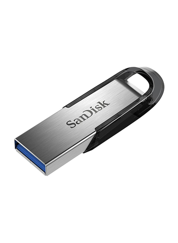 SanDisk 512GB Ultra Flair USB 3.0 Flash Drive, Silver/Black