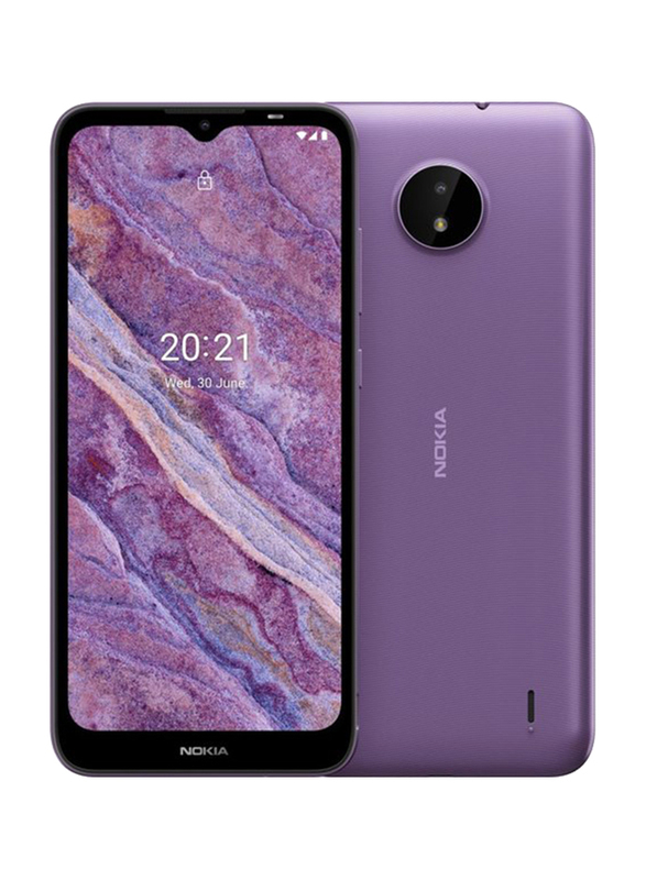 Nokia C10 32GB Purple, 1GB RAM, 3G, Dual SIM Smartphone