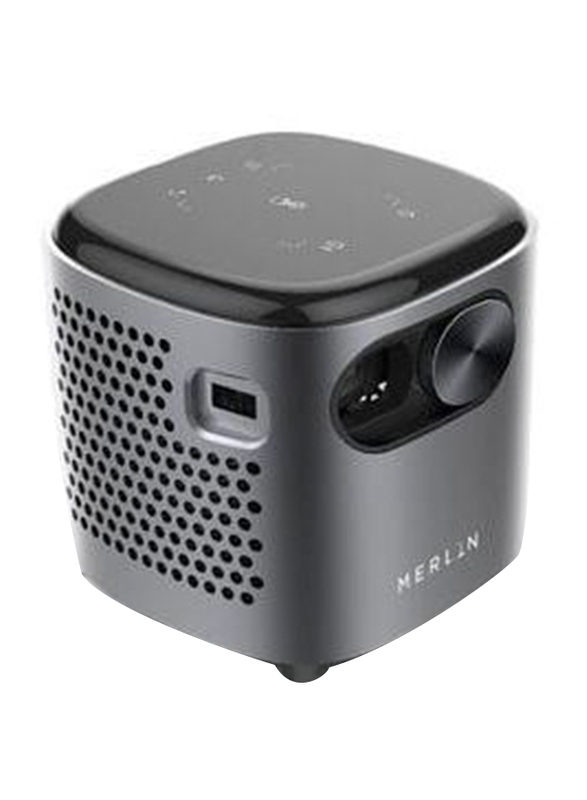 Merlin 631940 Cube Mini HD Projector, 100-Ansi Lumens, Grey