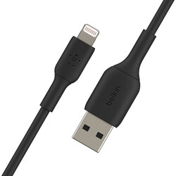 Belkin 3-Meter Boost Charge Lightning Cable, Braided USB-A to Lightning Cable, Black