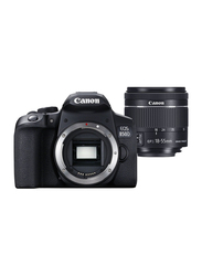 Canon EOS 850D 4K DSLR Camera with AF EF-S 18-55mm IS STM Lens, 24.1 MP, Black