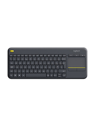 Logitech K400 Plus Wireless English Touch Keyboard, Black