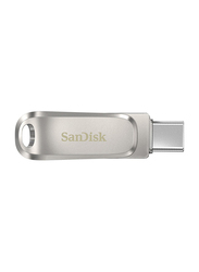 SanDisk 1TB Ultra Dual Drive Luxe USB Flash Drive, Silver