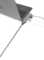 HyperDrive Solo 7-in-1 USB-C Hub for MacBook/PC/Chromebook/Android, Grey