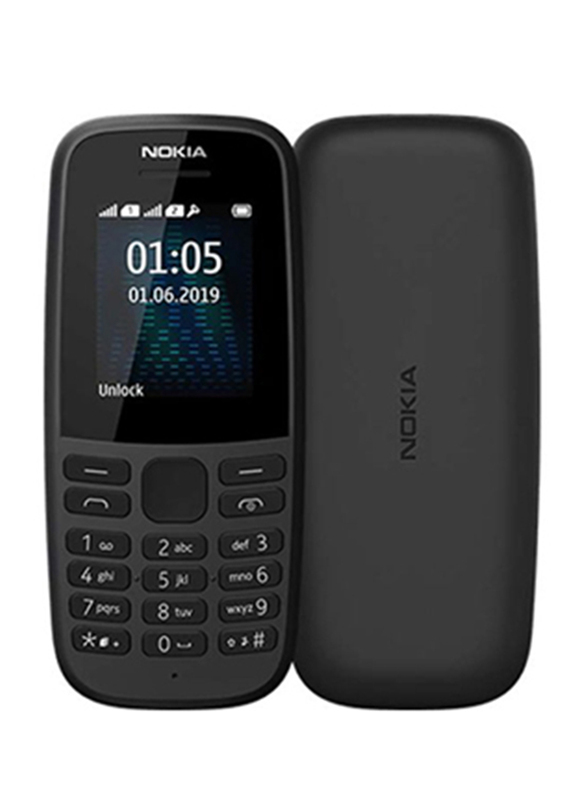 Nokia 105 4MB Black, 4MB RAM, 2G, Dual Sim Mobile Phone