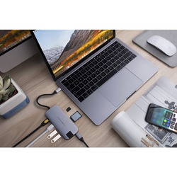 HyperDrive Slim 8-in-1 USB Type-C Hub, Space Grey