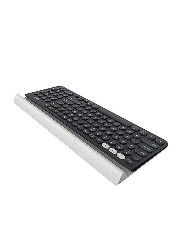 Logitech K780 Multi-Device Bluetooth English Keyboard, with Silent Typing, Black