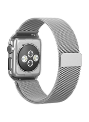 Max & Max AWT05 Metal Strap for Apple Watch 42mm/44mm, Silver