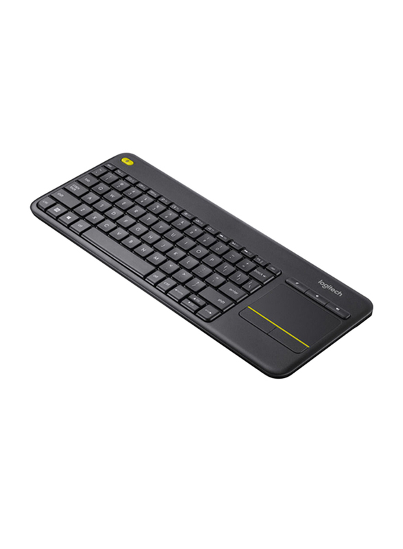 Logitech K400 Plus Wireless English Touch Keyboard, Black