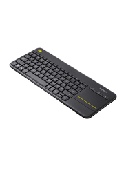 Logitech K400 Plus Wireless English Touch Keyboard, Black