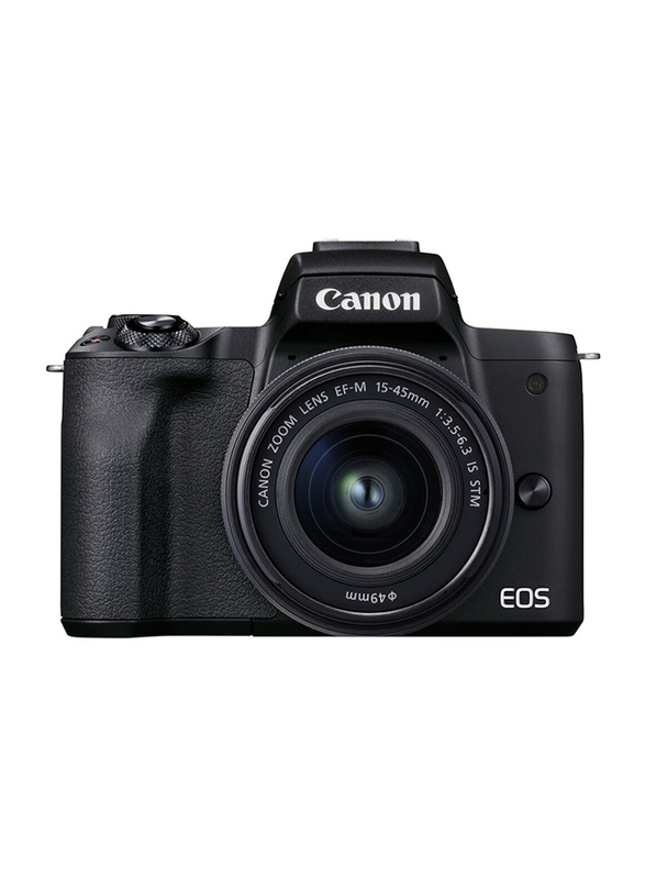 Canon EOS M50 Mark II Mirrorless 4K Digital Camera with AF 15-45mm Lens, 24.1 MP, Black