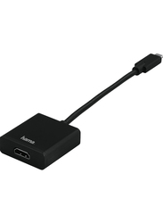 Hama HDMI Adapter, USB Type-C Male to HDMI for PC/Notebook/MacBook/Tablet PC, Black