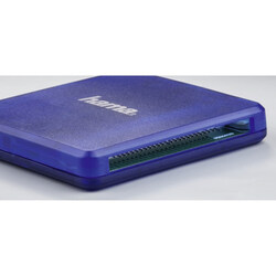 Hama USB 2.0 Multi Card Reader, SD/MicroSD/CF, Blue