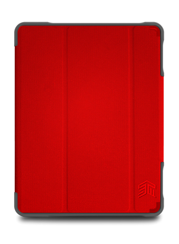 STM Apple iPad 10.2-inch 7th Generation Dux Plus Duo Tablet Flip Cover, Red