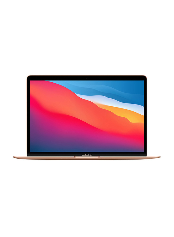 Apple MacBook Air Laptop, 13-inch Retina Display, Apple M1 Chip 8-Core, 256GB SSD, 8GB RAM, Apple 7-Core GPU, English, macOS, Gold