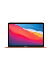 Apple MacBook Air Laptop, 13-inch Retina Display, Apple M1 Chip 8-Core, 256GB SSD, 8GB RAM, Apple 7-Core GPU, English, macOS, Gold